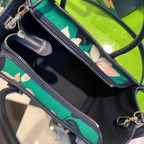 Kate Spade Lily Blooms Small Tote Crossbody Green Multi K7302 - Picture 11 of 16